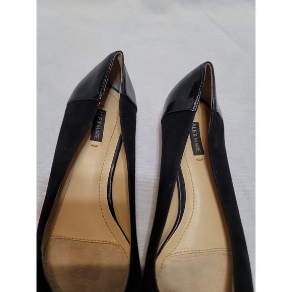 Alex Marie Tonee Black Leather Ballet Flats Slip on Size 7M - Picture 3 of 7